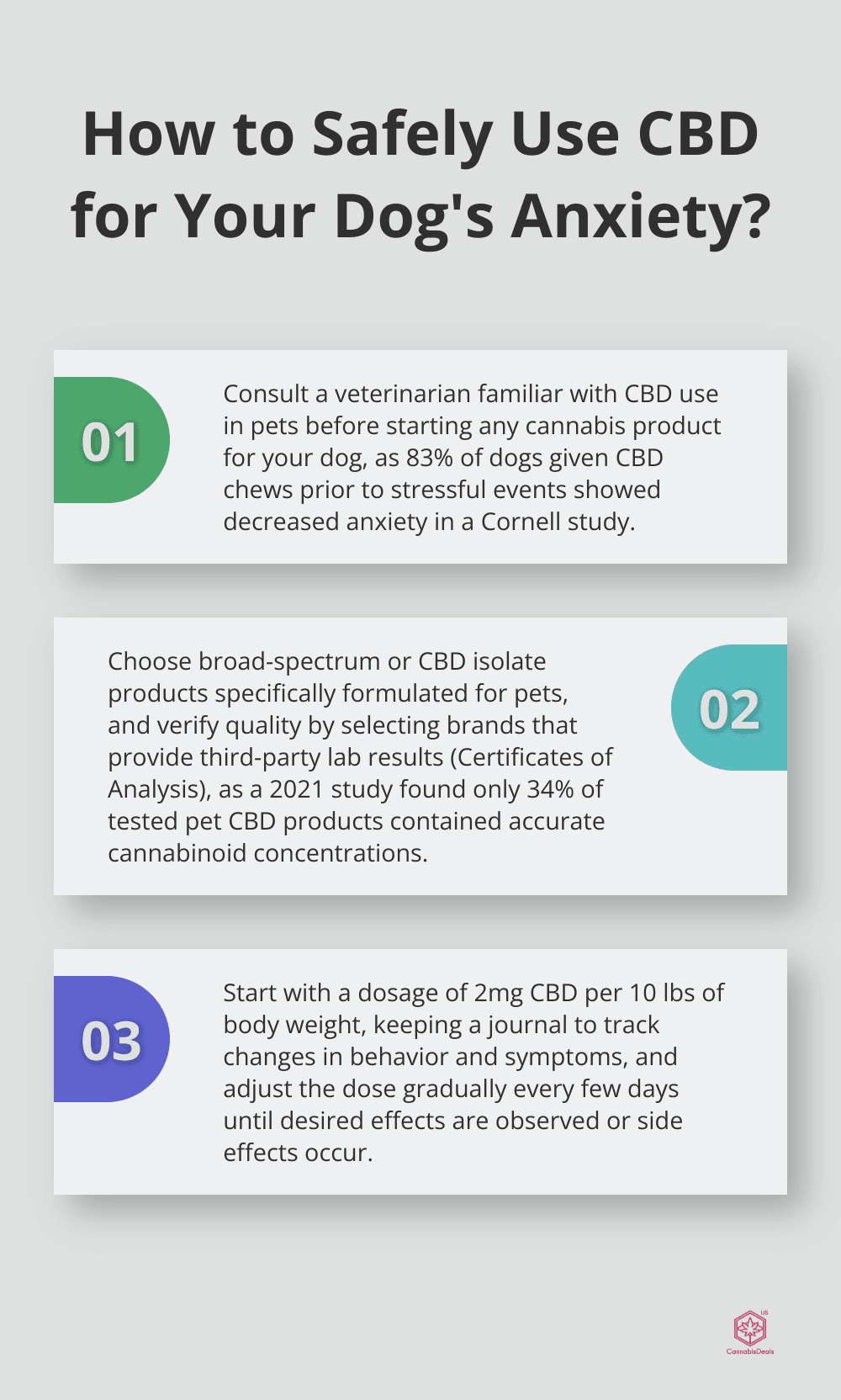 Infographic: How to Safely Use CBD for Your Dog's Anxiety? - cannabis products for dogs