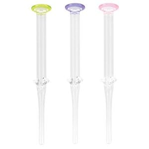 Glass Honey Dab Straw - 6.5" / Colors Vary
