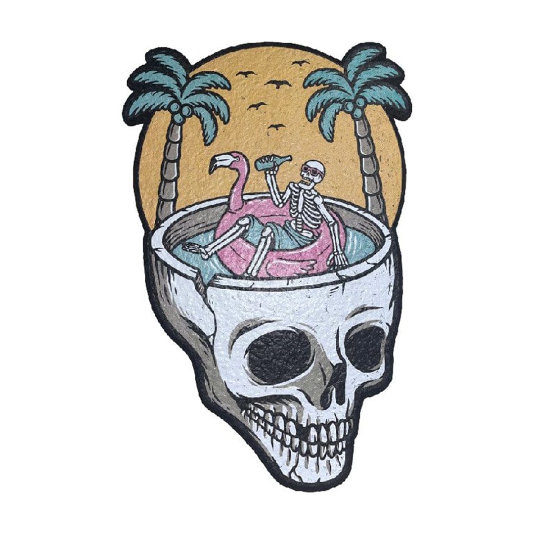 11" Dab Mats - Tropical Skull
