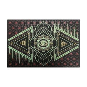 18" Dab Mats - Tribal Aztec
