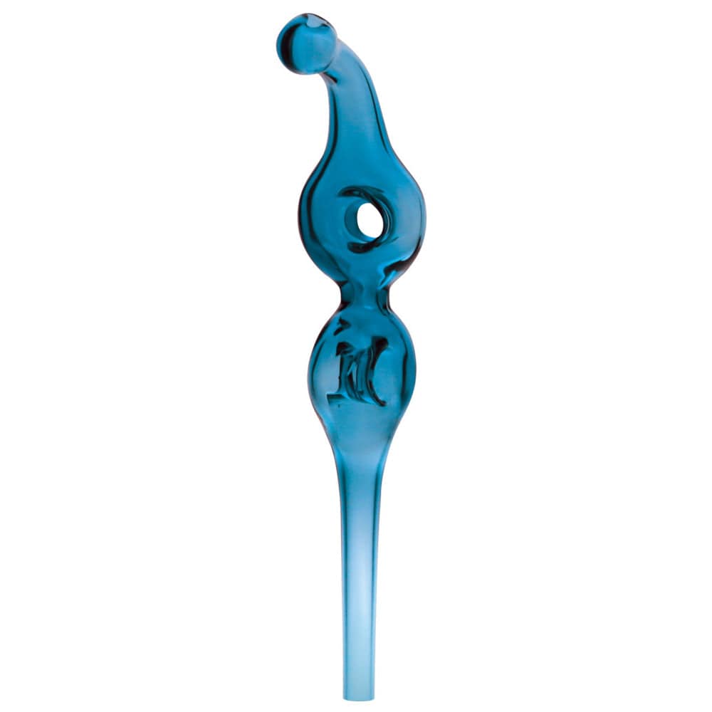 Double Donut Vapor Straw - 6.5" - Blue