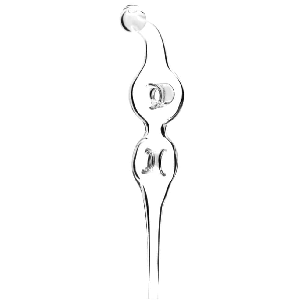 Double Donut Vapor Straw - 6.5" - Clear