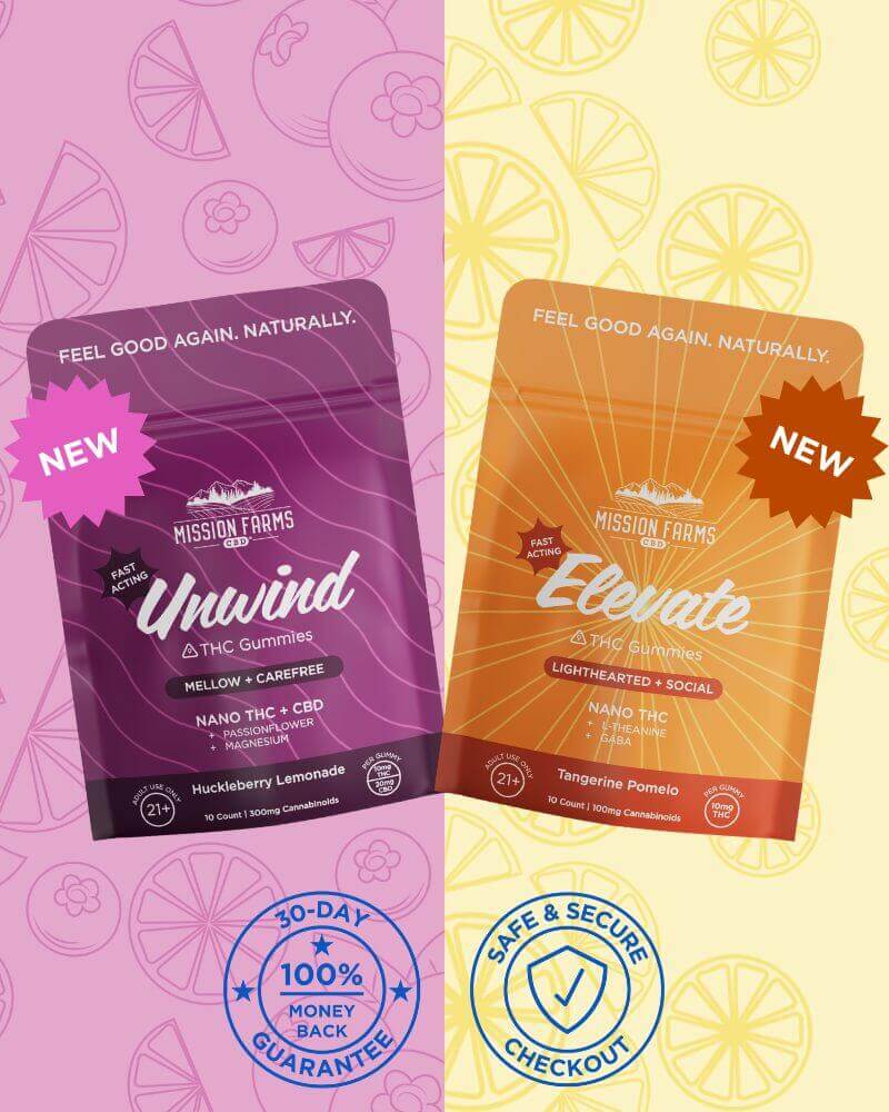 Elevate & Unwind Delta-9 THC Gummy Bundles - 20ct Bundle: 10ct Elevate + 10ct Unwind