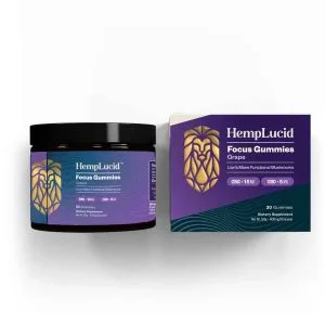 Focus Mushroom CBG Gummies - Grape