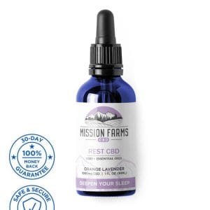 Full Spectrum Plus Rest CBD Oil - 1000mg CBD, 1 fl oz, Orange Lavender