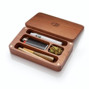 Oakleaf Mini Case Stash Box with Glass One Hitter - White