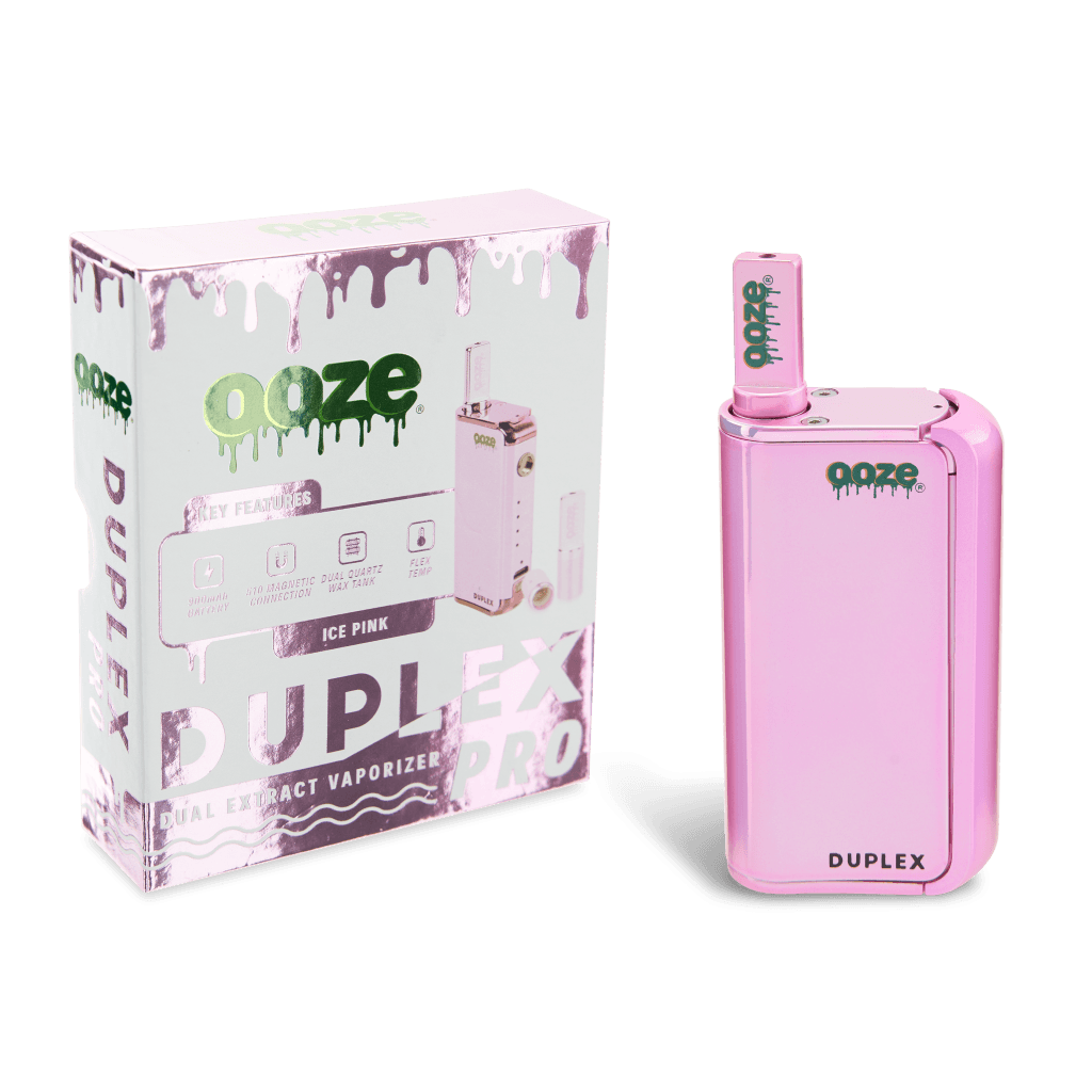 Ooze Duplex Pro - 900 mAh - Cartridge & Wax Vaporizer - Ice Pink