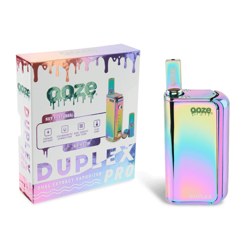 Ooze Duplex Pro - 900 mAh - Cartridge & Wax Vaporizer - Rainbow
