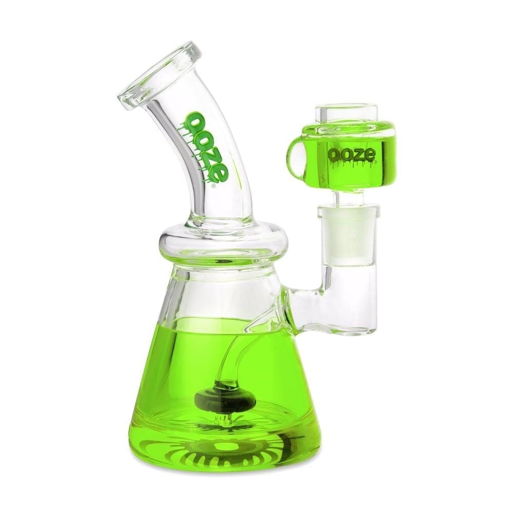 Ooze Glyco Bong Glycerin Chilled Glass Water Pipe - Slime Green