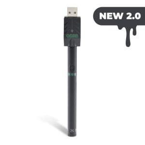 Ooze Twist Slim Pen 2.0 510 Thread Vaporizer Battery - Panther Black