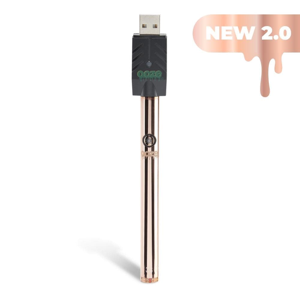 Ooze Twist Slim Pen 2.0 510 Thread Vaporizer Battery - Rose Gold