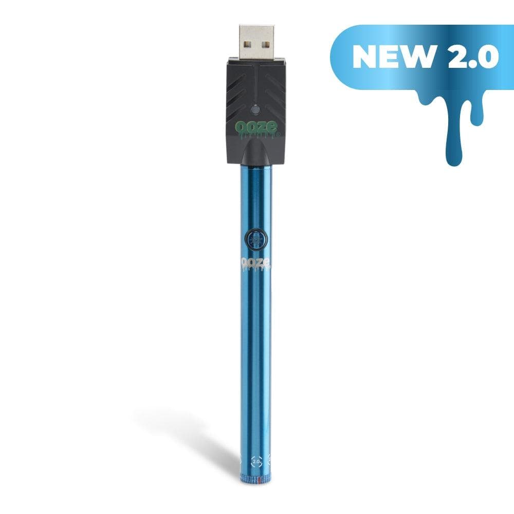 Ooze Twist Slim Pen 2.0 510 Thread Vaporizer Battery - Sapphire Blue