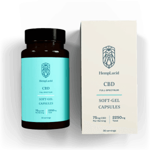 Organic Full-Spectrum CBD - SoftGel Capsules - 30 capsules / 75mg each