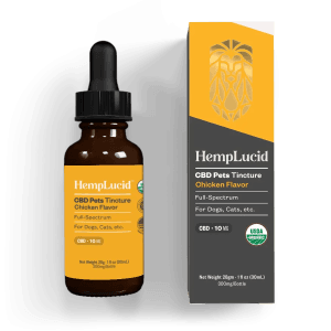 Organic Full-Spectrum CBD for Dogs & Pets Tincture - Chicken Flavor