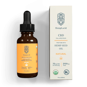 Organic Full-Spectrum CBD in Hemp Seed Oil - 2100mg