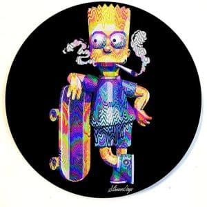 Pop Art Dab Mats - Pop Bart Simpson