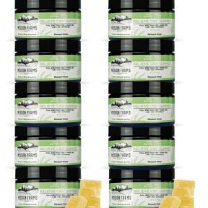 Pure CBD Gummies Stocking Stuffer Bundle - Relieve CBD Gummy Pineapple Mango, 10ct