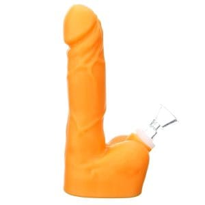 Silicone Dildo Bong - Orange