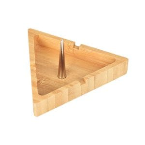 Spiked Bamboo Ashtray - Triangle
