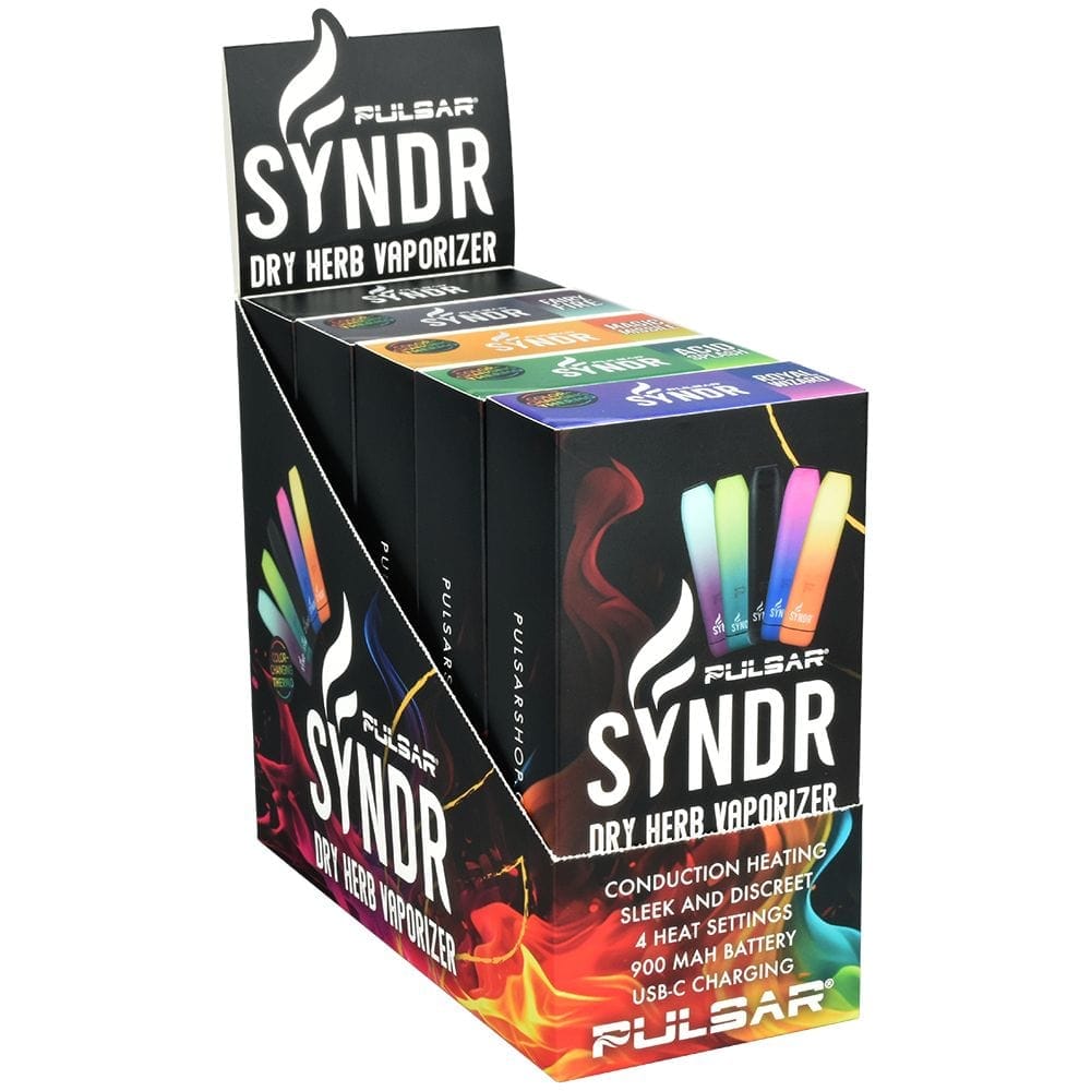Syndr Dry Herb Vaporizer | 880mah - Assorted / 5pc Display