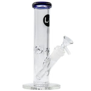 LA Pipes Straight Shooter Bong - 8" - Blue Sapphire