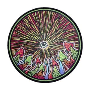 10" Dab Mats - All Seeing Mushroom