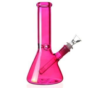 Electric Neon Beaker Bong - Pink