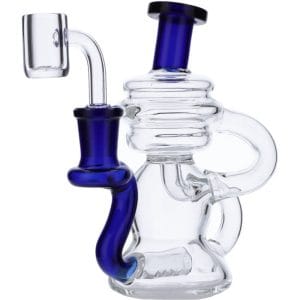 Mini Recycler Dab Rig - Blue