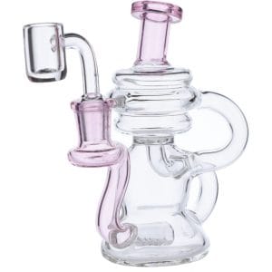 Mini Recycler Dab Rig - Pink