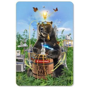 Stonerdays Rectangular Dab Mats - Free Dabs Bear