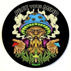 Stonerdays Round Dab Mats - Free Your Mind