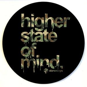 Stonerdays Round Dab Mats - HSOM Army Green