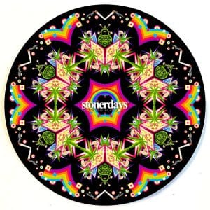 Stonerdays Round Dab Mats - Happy Mat