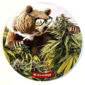 Stonerdays Round Dab Mats - Kush Bear