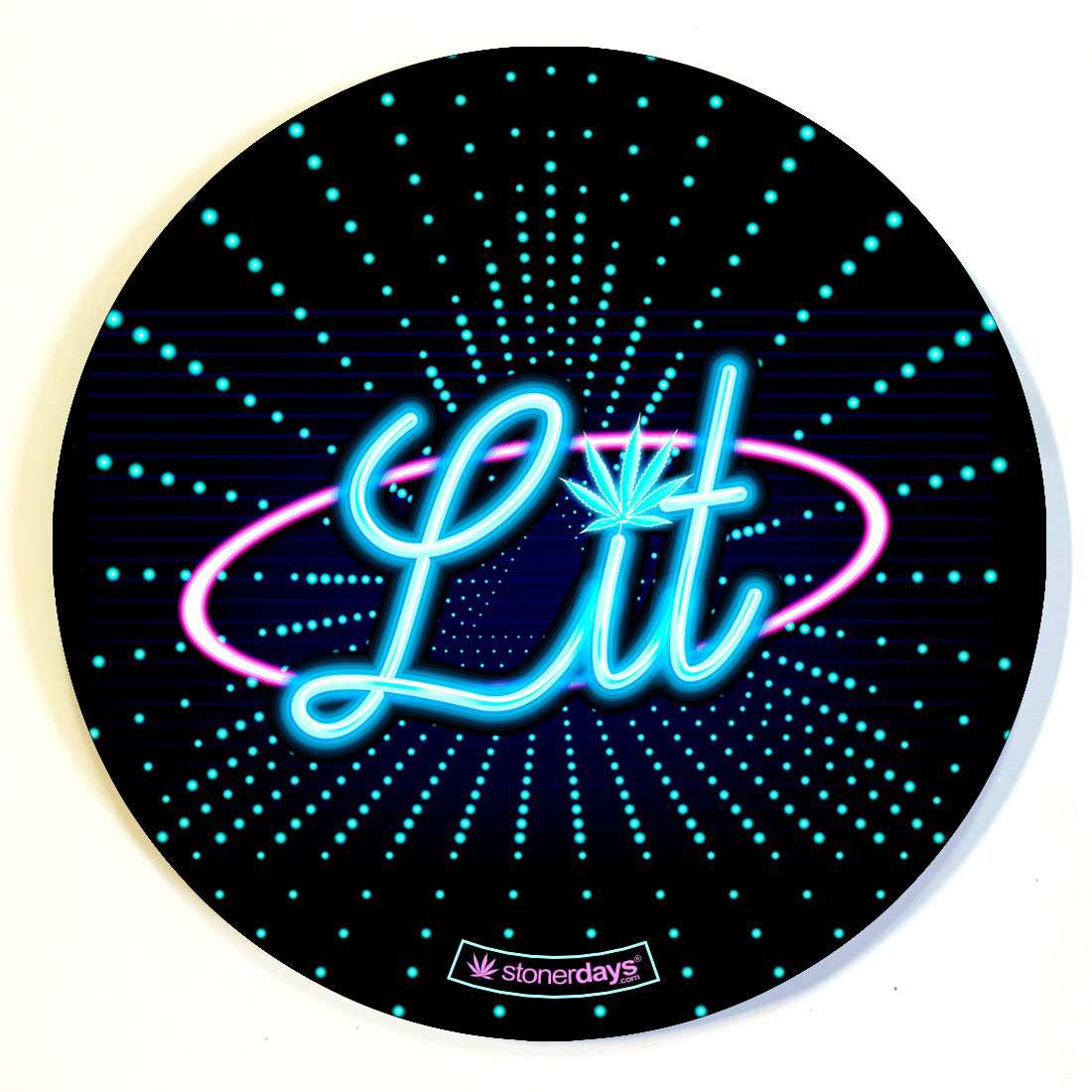 Stonerdays Round Dab Mats - Lit
