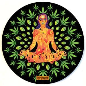 Stonerdays Round Dab Mats - Yogini Fire