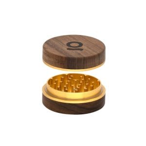 3 Inch, 2-Piece Walnut Grinder - Gold