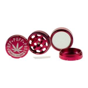 3 Stage 40mm Aluminum Grinder - Red