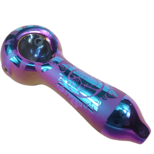 4'' Artistic Painted Glass Hand Pipe