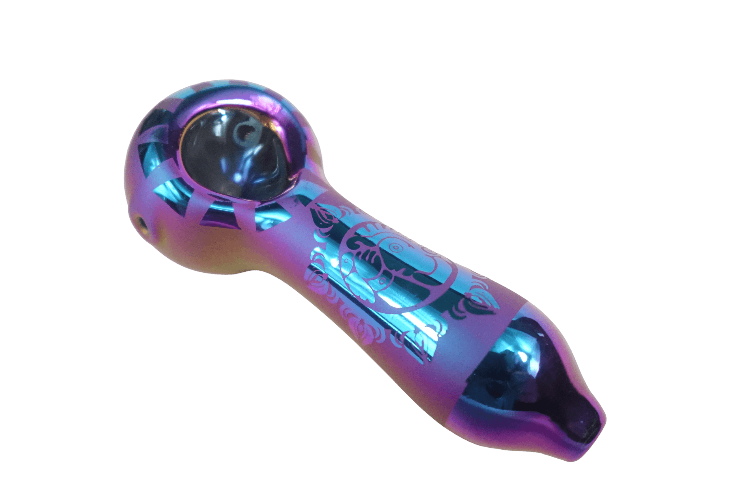 4'' Artistic Painted Glass Hand Pipe