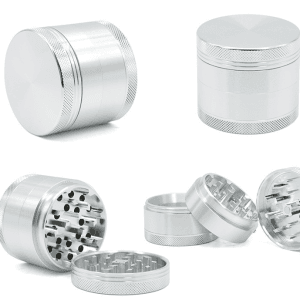 4-Piece Aluminum Grinder - Silver / 2 Inches