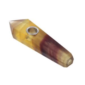 Crystal Hand Pipe - Wood Grain