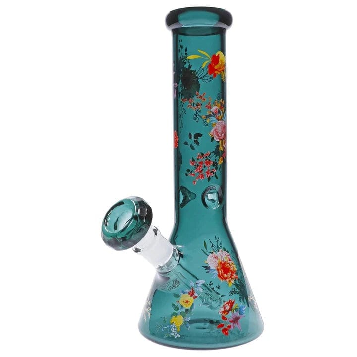 Floral Lush Beaker Water Pipe