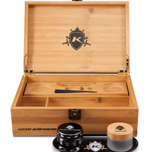 Kozo Wooden stash box - Hinges Top