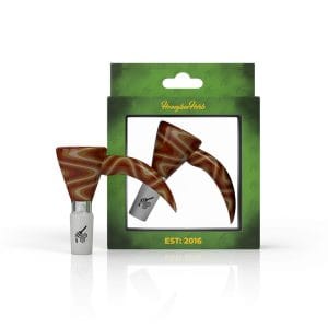 MARTINI FIRE WIG WAG WITH HORN PULL BONG BOWL - Male / 14mm / Orange