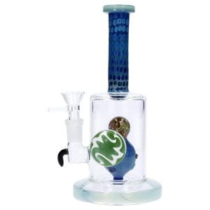 Reversal Art Locket Water Pipe with UFO Showerhead Perc - 8 in