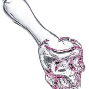 Skull Mini Spoon Pipe - Pink
