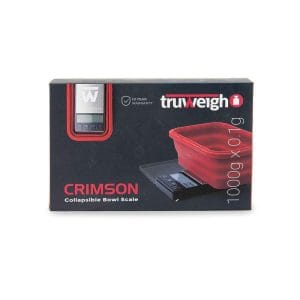 Truweigh Crimson Scale Collapsible Bowl - 1000g x 0.1g