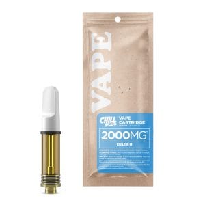 2000mg D8 Vape Cart - Strawberry Amnesia - Sativa - 2ml - Chill Plus (2,000mg)