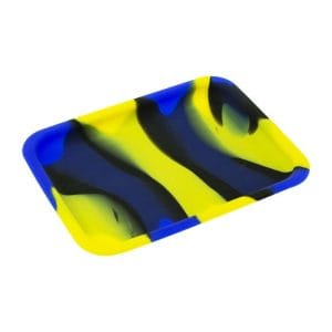 8" x 6" Silicone Tray - Black Yellow Blue